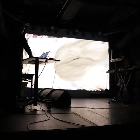Maxime Lethelier (F) with Asako Fujimoto (J) VJ Open Lab 35 - Panda Platforma, Berlin - 28. Januar 2024 (8).JPG